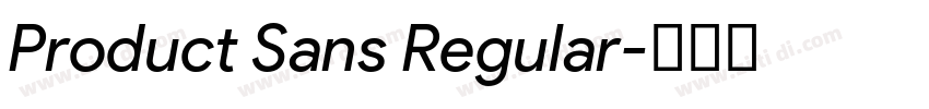 Product Sans Regular字体转换